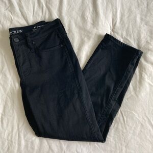 J. Crew NWOT 9” Petite Mid-Rise Vintage Slim-Straight Jean in Stay Black Wash